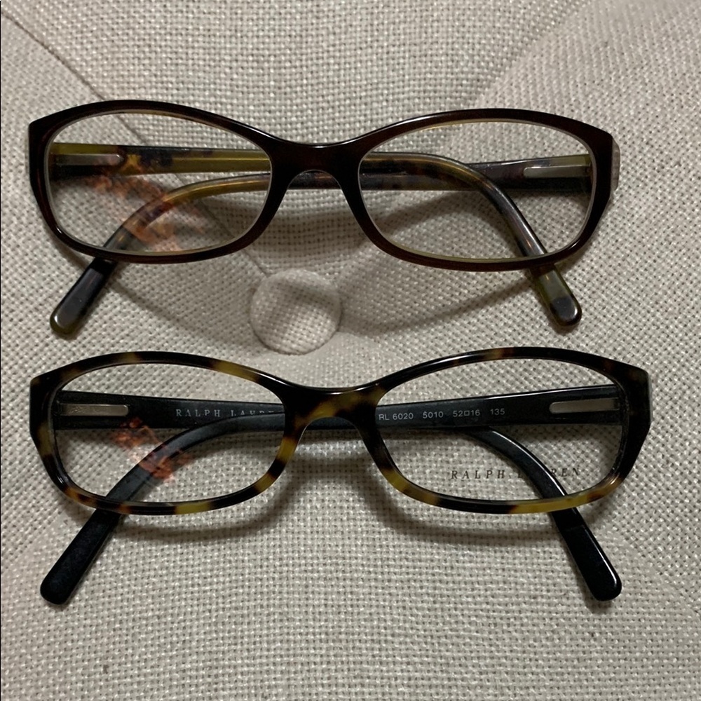 Ralph Lauren Women's Tortoise Slim Framed Glasses Bundle Prescription Readers